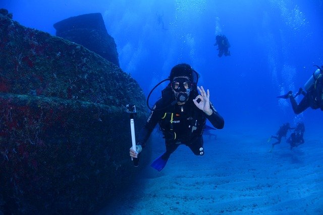 その31 きれいな海でダイビングをする