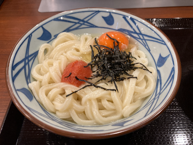 第6位 丸亀製麺「明太釜玉うどん」